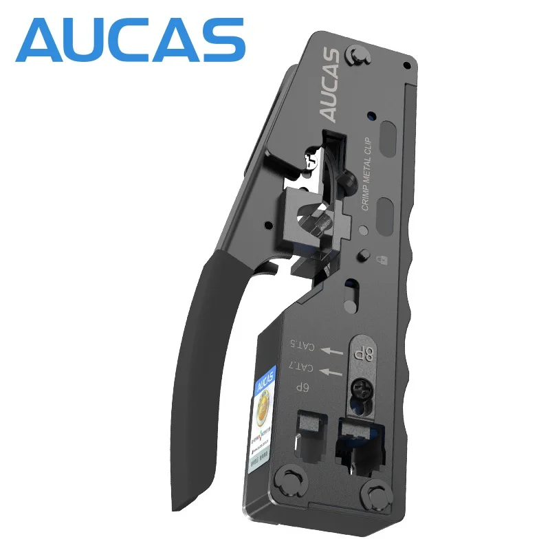 Фото Сетевые плоскогубцы AUCAS Rj45, инструмент для обжима и зачистки для разъемов 6P6C 8P8C №5