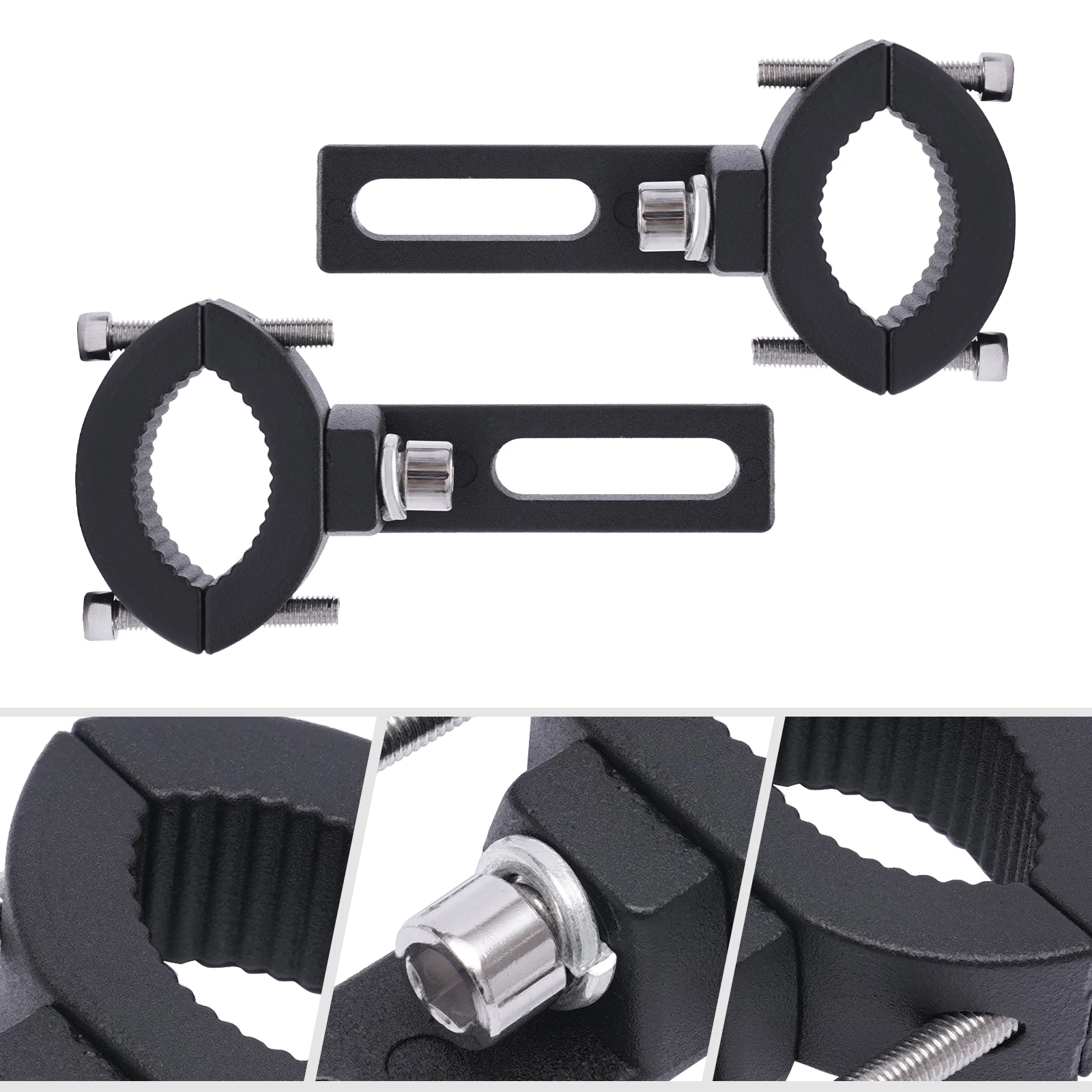 

2pcs Motorcycle Fork Mount Bracket Spot Fog Driving Head Light Lamp Clamp Holder