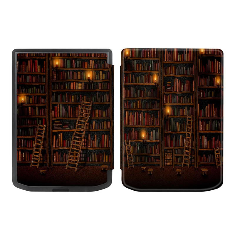 Artistic Style Handmade Soft Leather Magnetic Tablet Protective Shell E-Book Cover Case