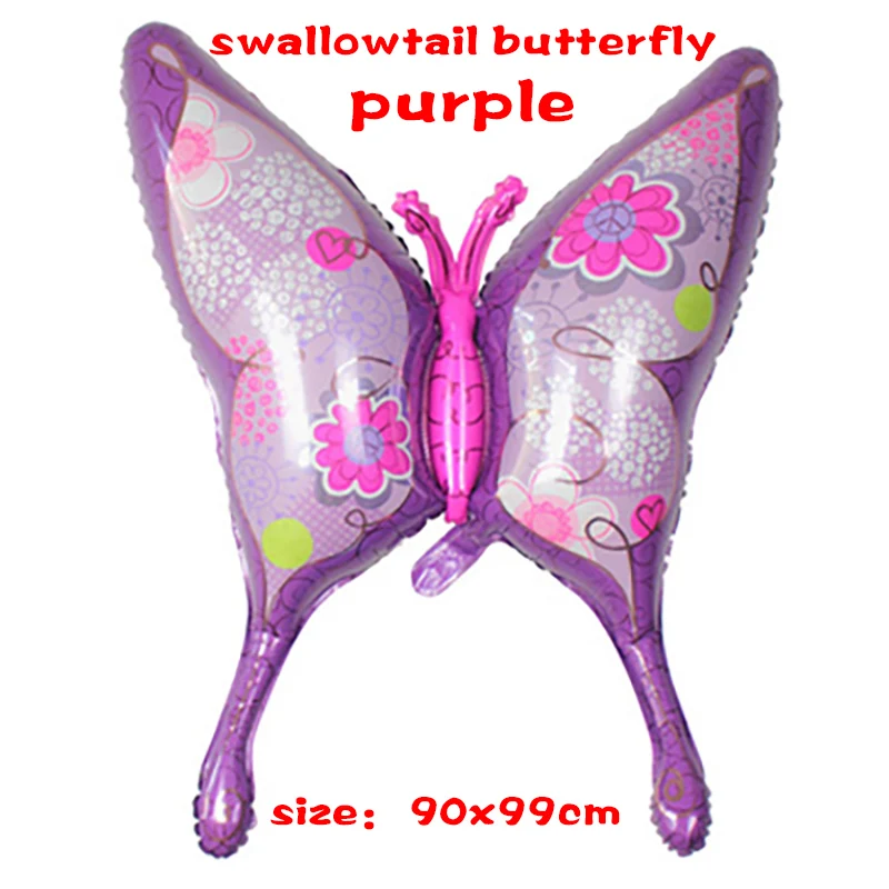 Vibrant Butterfly & Flower Helium Foil Balloons for Celebrations and Decor