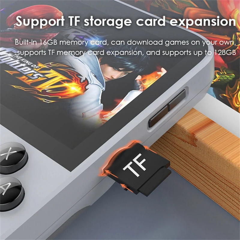 

D007PLUS Handheld Video Game Console 10000+ Games 3.5 Inch IPS Screen Linux System Retro Game Players