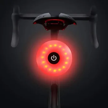 Fanale posteriore per bici, luce posteriore per bici a LED ricaricabile, fanale posteriore per bicicletta ad alta intensità impermeabile, luce stroboscopica di avvertimento di sicurezza
