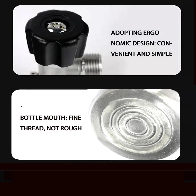 Fish tank CO2 cylinder CO2 explosion-proof oxygen filled cylinder Aquarium aluminum alloy high-pressure aluminum