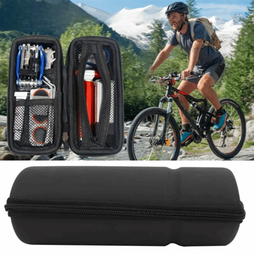 Schwarze Fahrradrahmentasche, versiegelter Reißverschluss, Hartschale, Fahrradreparatur-Werkzeugtasche, EVA, erhältlich in verschiedenen Größen, Fahrrad-Aufbewahrungstasche – Detail 3