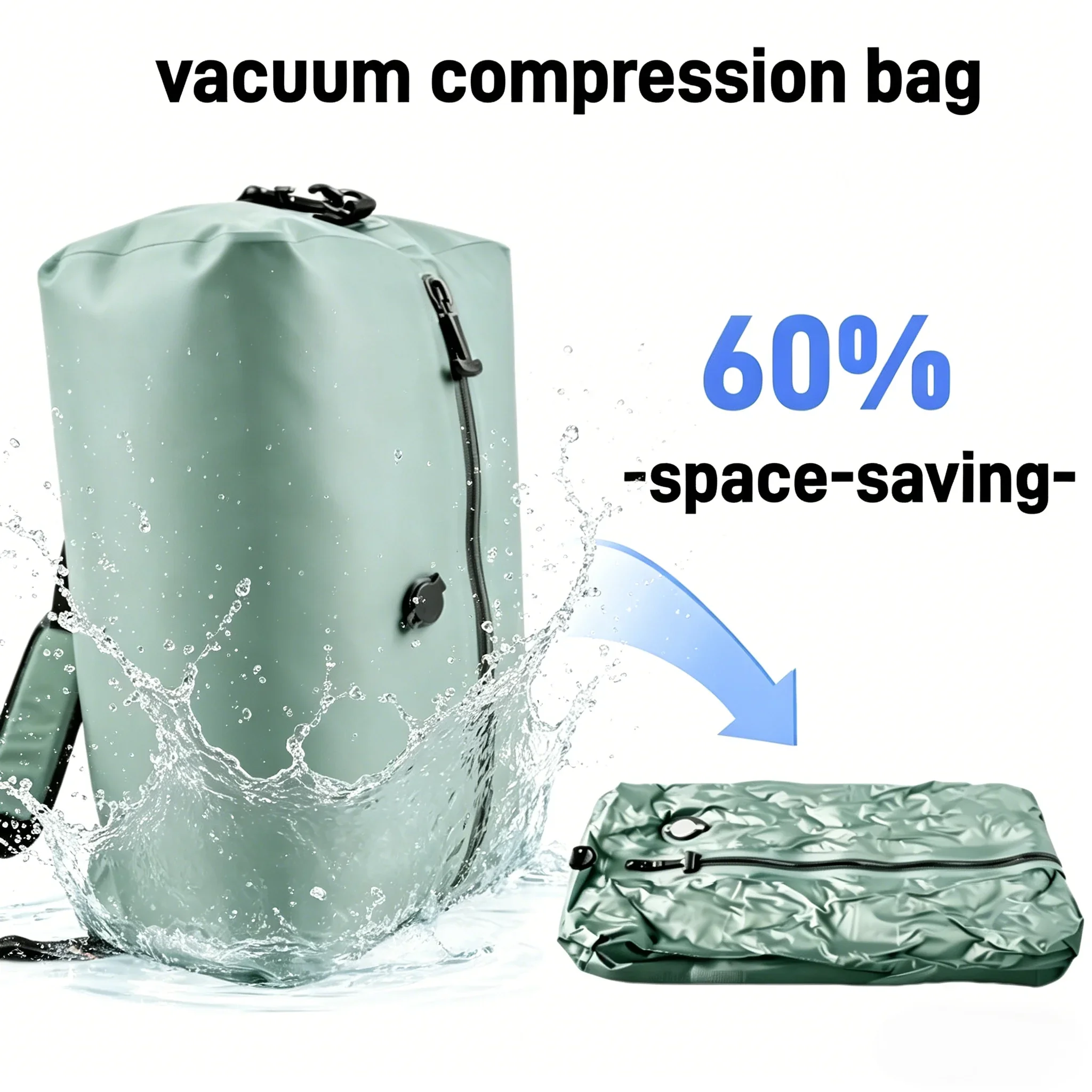 Eco-Friendly Reusable Vacuum Storage Bags - Large Capacity Space Saver Packing Cubes