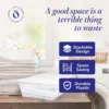 2-Pack Snaplock, Large Clear Plastic Storage Bins with Lids, 41 Quart, White 5