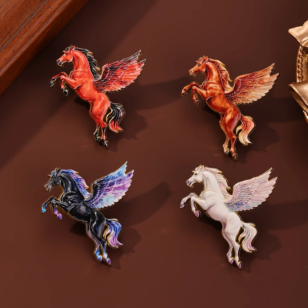 Elegant Horse Enamel Pin | Fashionable Animal Brooch & Lapel Badge Jewelry Gift