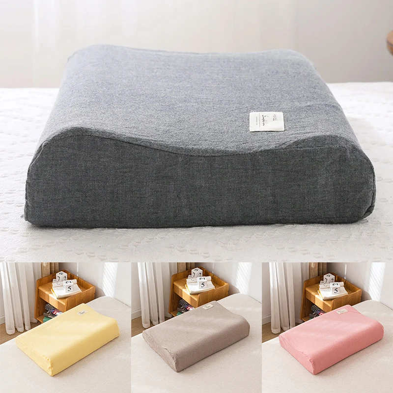 1PC Pillow Case Contour Memory Foam Rebound Latex Pillowcase Cotton Pillow Cover Zippered cushion cover satin pillowcase