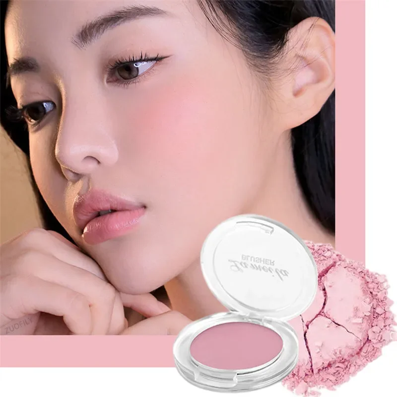 6 Colors Blush Makeup Palette Natural Peach Pink Cheek Tint Waterproof Long Lasting Face Rouge Powder Cosmetic Brighten Skin powder blusher,blush powder,blush plate,facial blusher