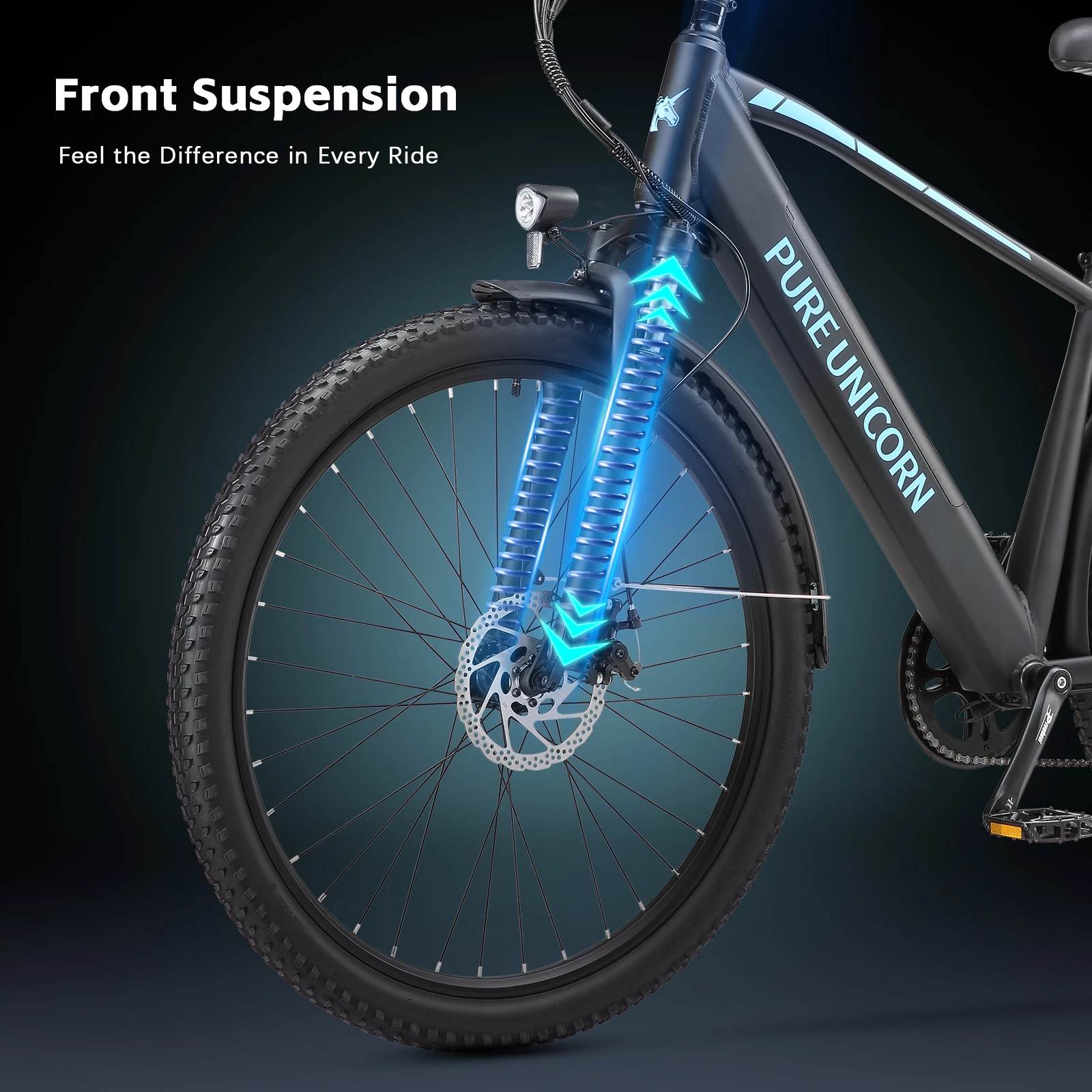 PURE UNICORN U3 Elektrofahrrad für Herren, 29 Zoll Mountainbike, 48V Vorderradaufhängung, E-Bike, 750W bürstenloser Motor, kostenloser Versand, E-Bike – Detail 7