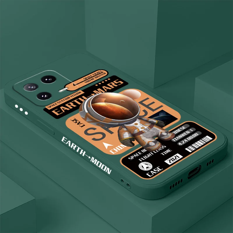 Astronaut Liquid Silicone Phone Case - Premium Protection with Stylish Design