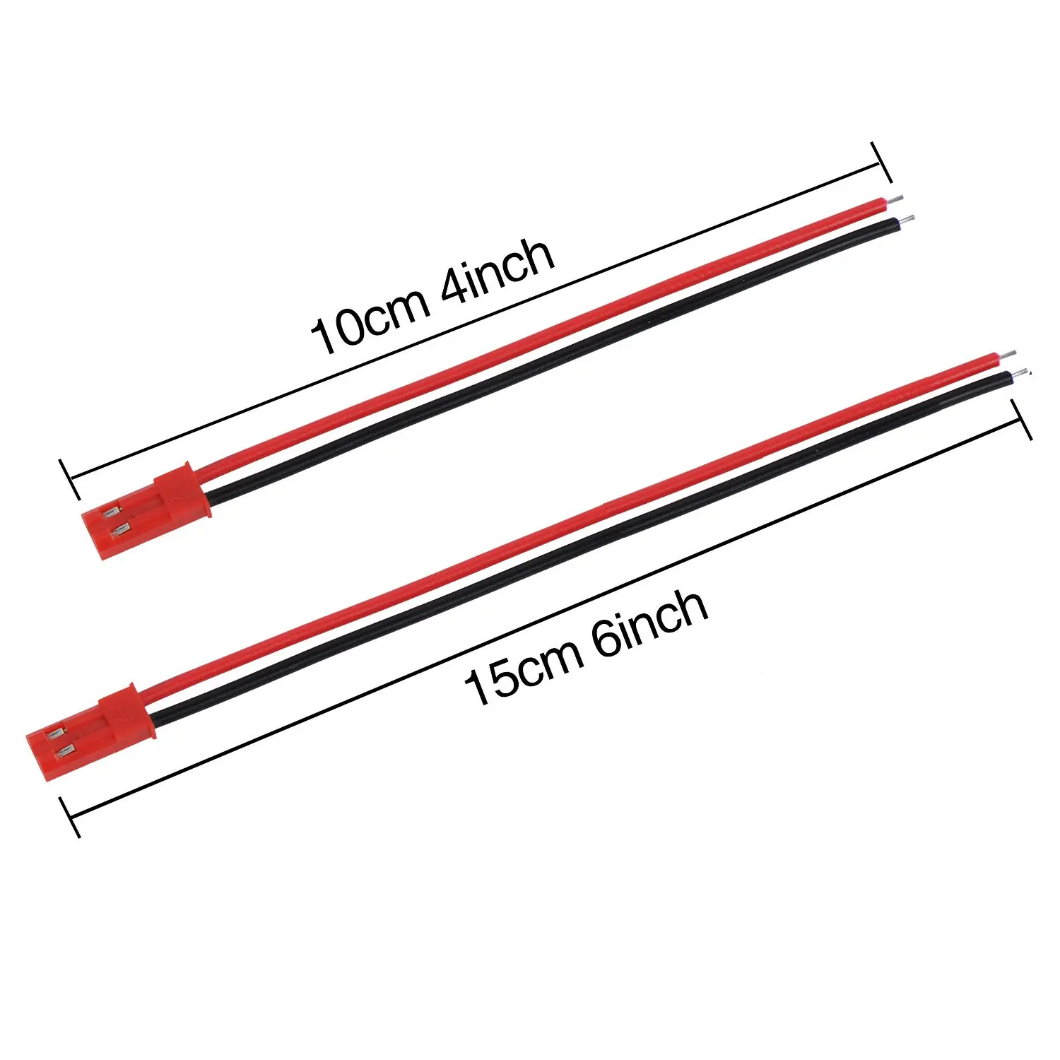 Wire Connector 20/40pcs 22 AWG Plug Connector for JST 2Pin Male Female for JST RCY Plug Connector Cable Wire LED Lamp Strip RC Toys Battery