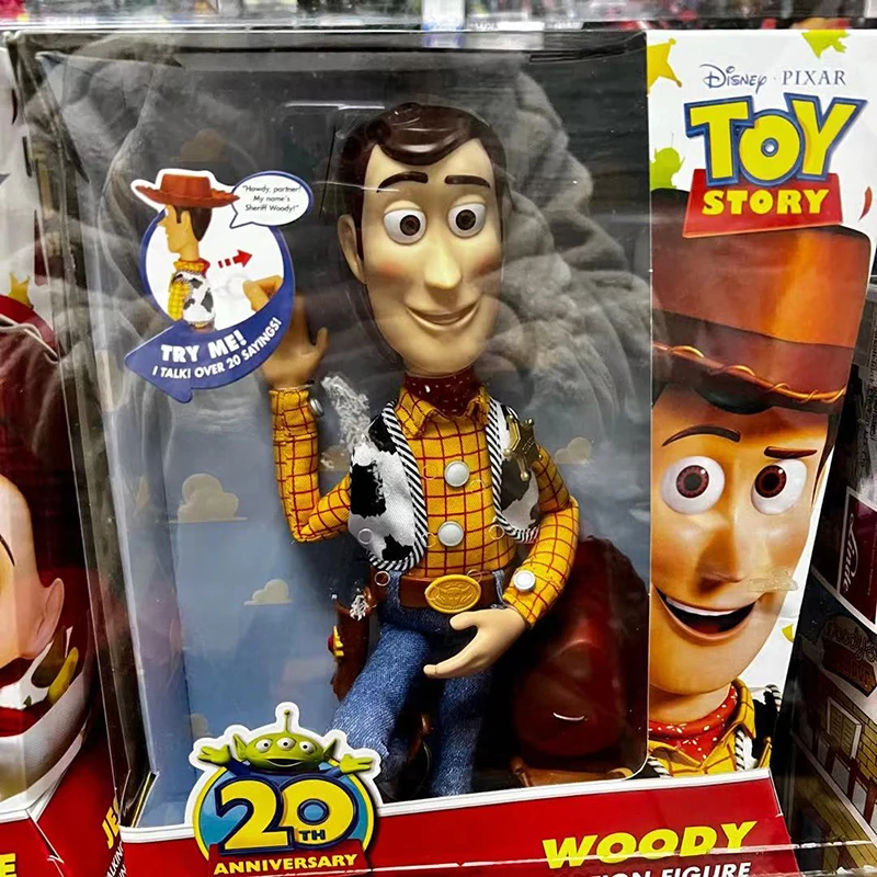Authentic Disney Toy Story 20th Anniversary Sherif Woody Pull Line