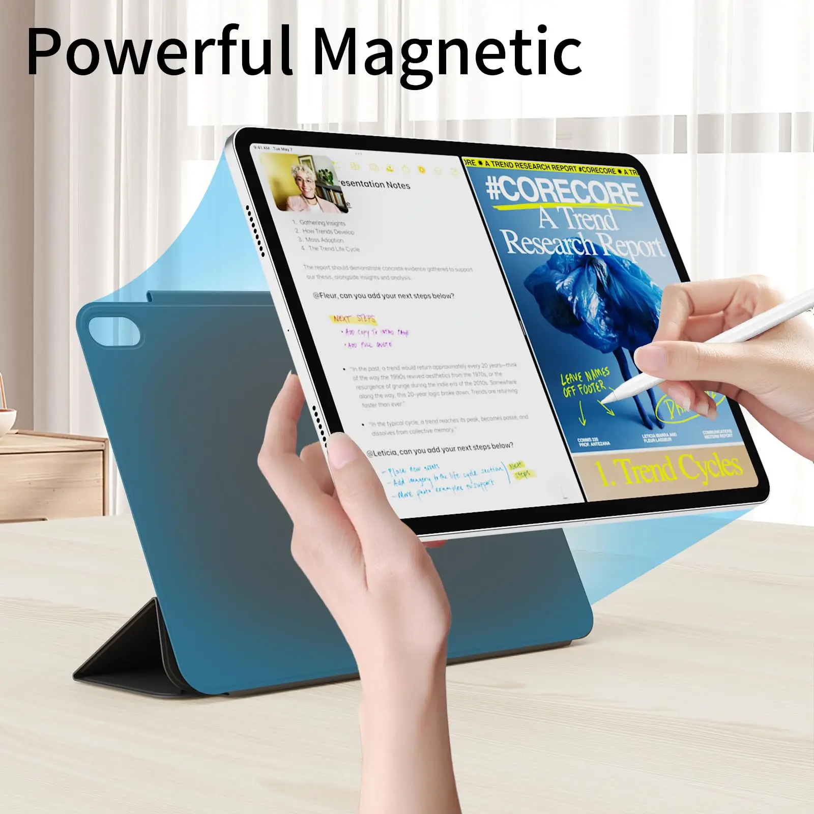 Ultra-Slim Magnetic Y-Fold Stand Case