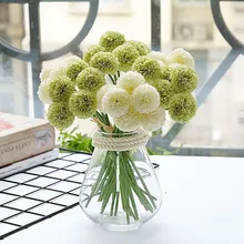 

6Pc Mini Hydrangea Bunch Fake Flower Wedding Flower Arrangement Bouquet Home Decor Artificial Flower Dandelion Photography Props