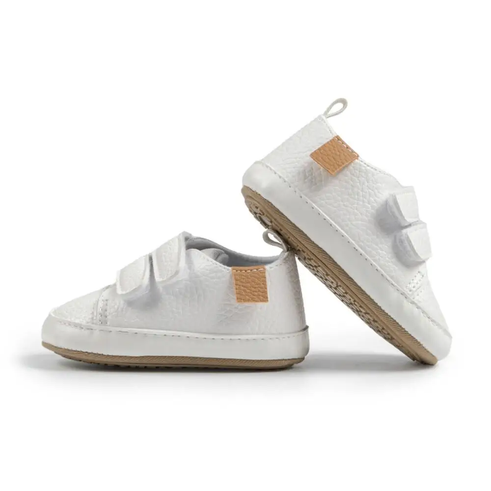Baby Casual Shoes Vintage Leather Classic Color Matching First Walker Shoes Rubber Sole Soft Non-slip Toddler Crib Shoe baby shoes