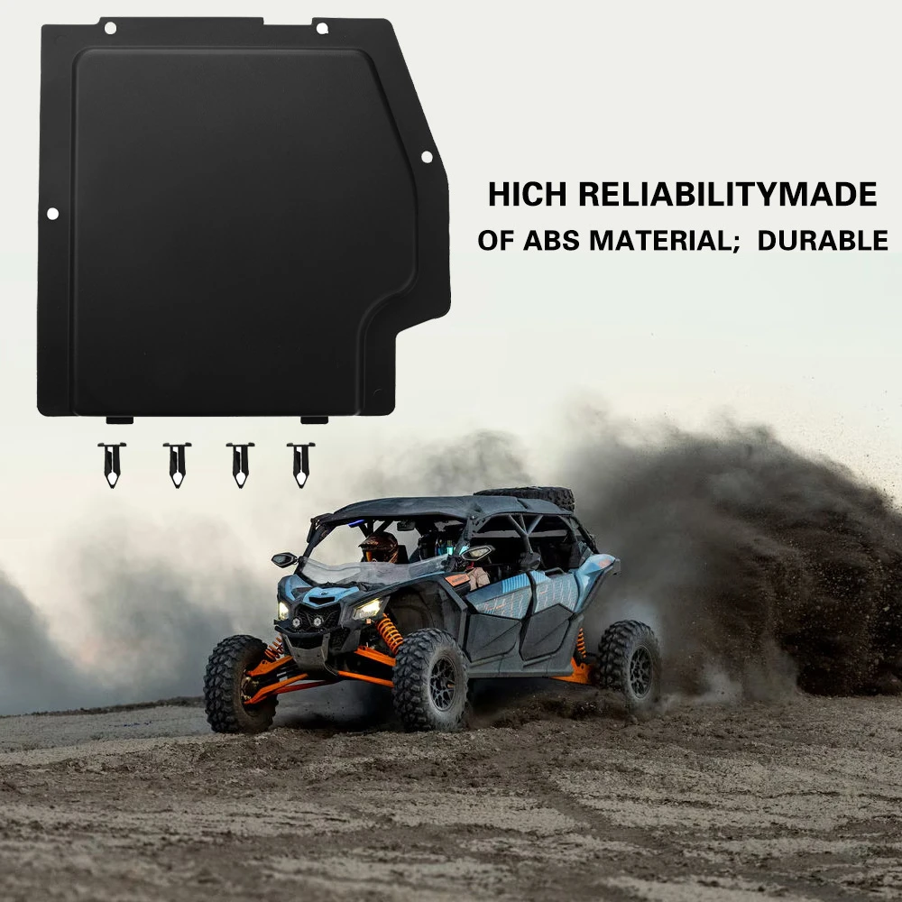 ? Can-Am Maverick X3 배터리 커버 키트용 검정색 플라스틱 배터리 커버 플레이트 Maverick X3 MAX 2017-2025 모든 모델 액세서리