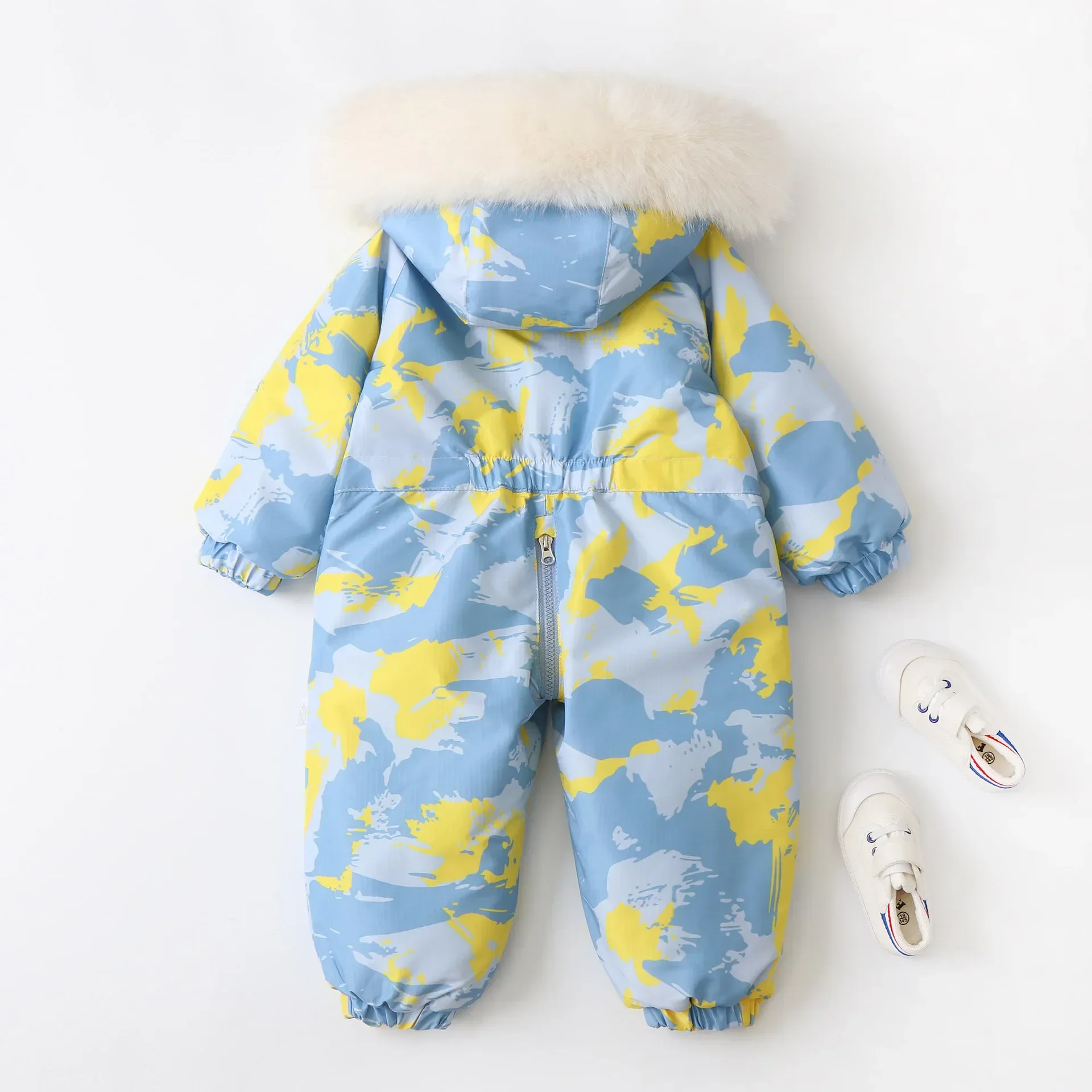 Winter Kids Snow Suit Floral Printed Ski Coat
