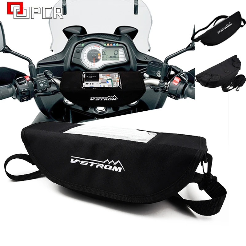 Motorcycle Handlebar Waterproof Storage Navigation Travel Bag For Suzuki Vstrom Vstrom 650 1000