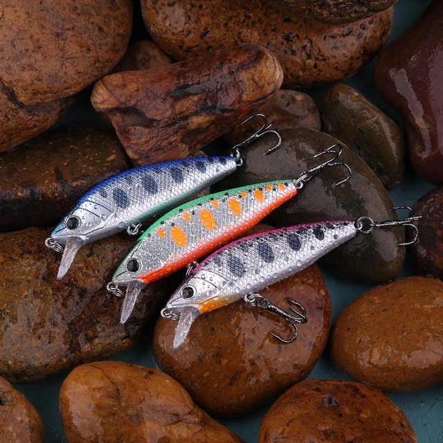 WALK FISH 55mm 4.8g Mini Minnow Sinking Pesca Peche Trout Fishing