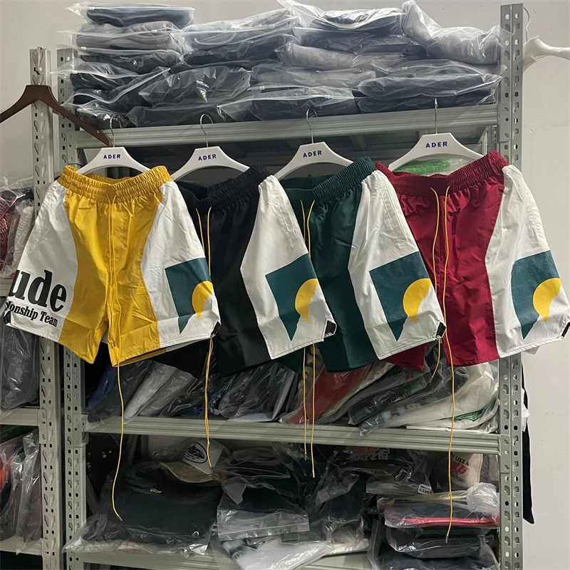 

Шорты мужские/женские в стиле пэчворк, модные бриджи с бирками, сетчатые, с лунным светом, закат, для спортзала, 1:1, 20 штук