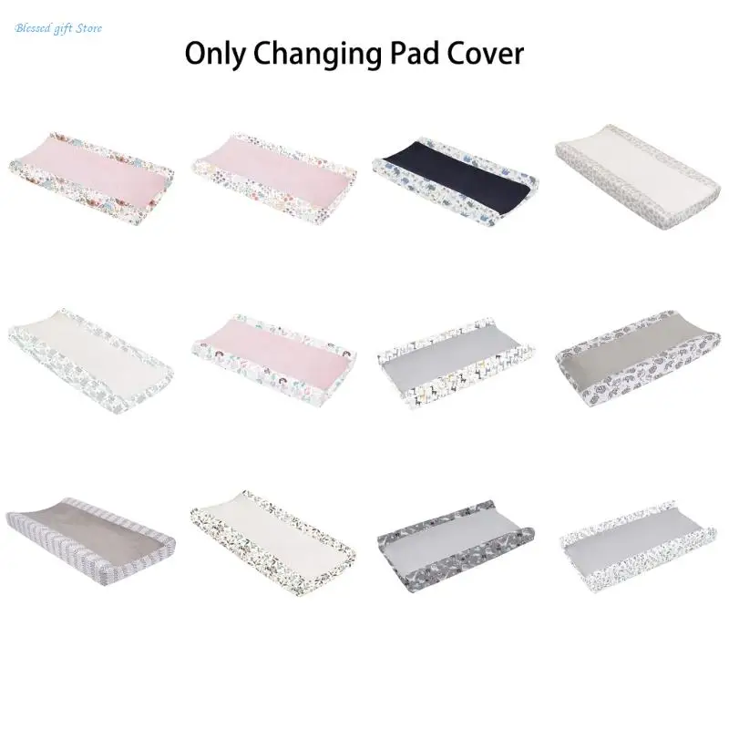 Changing Pad Cover Super Soft- Breathable Floral Changing Table Sheet Infant Mat Cover for Baby Boys Girls