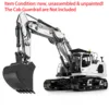 LESU 945 RC Hydraulic Excavator KIT 3 Arms 1/14 Metal Digger Radio Control Construction Vehicles Light System Truck Car Model 1