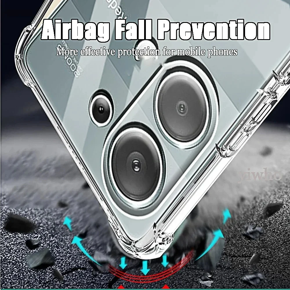 Shockproof Transparent TPU Bumper Clear Phone Case with Soft Silicone Cover