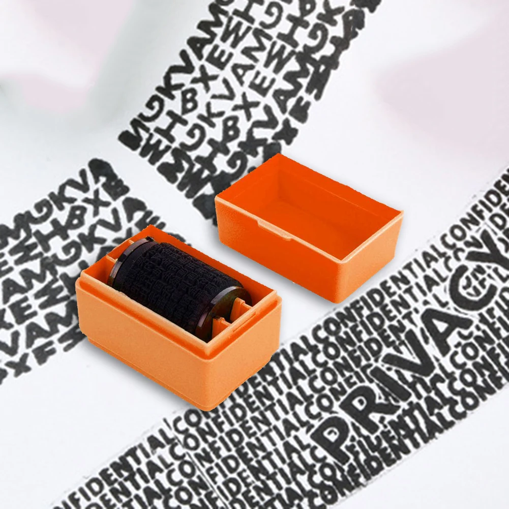 Mini Roller Garbled Confidential Seal Document Contract Code Security Stamp Package Data Multifunctional for Privacy Information