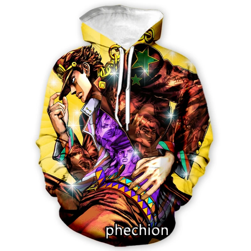 

phechion New Fashion Men/Women JoJo's Bizarre Adventure 3D Printed Long Sleeve Hoodie Casual Sweatshirt Hoodies A74