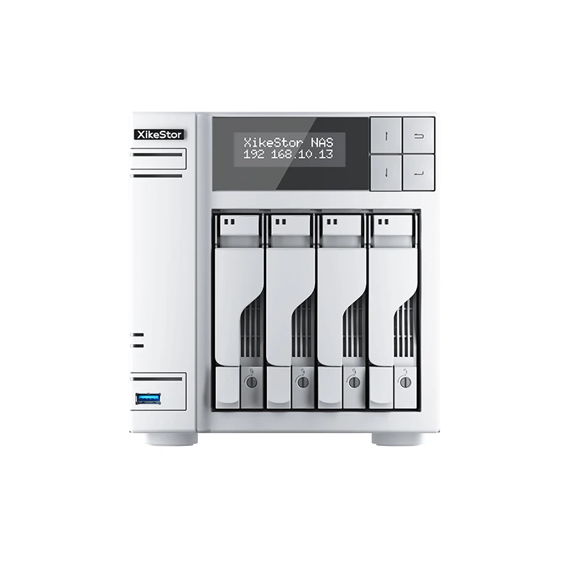 XikeStor 올인원 M.2 Nvme 2280 x 2 & 3.5인치/2.5인치 SATA x 4 SSD/HDD 하이브리드 스토리지 NAS 인텔 100 프로세서 8G/16G DDR5 4800MHz