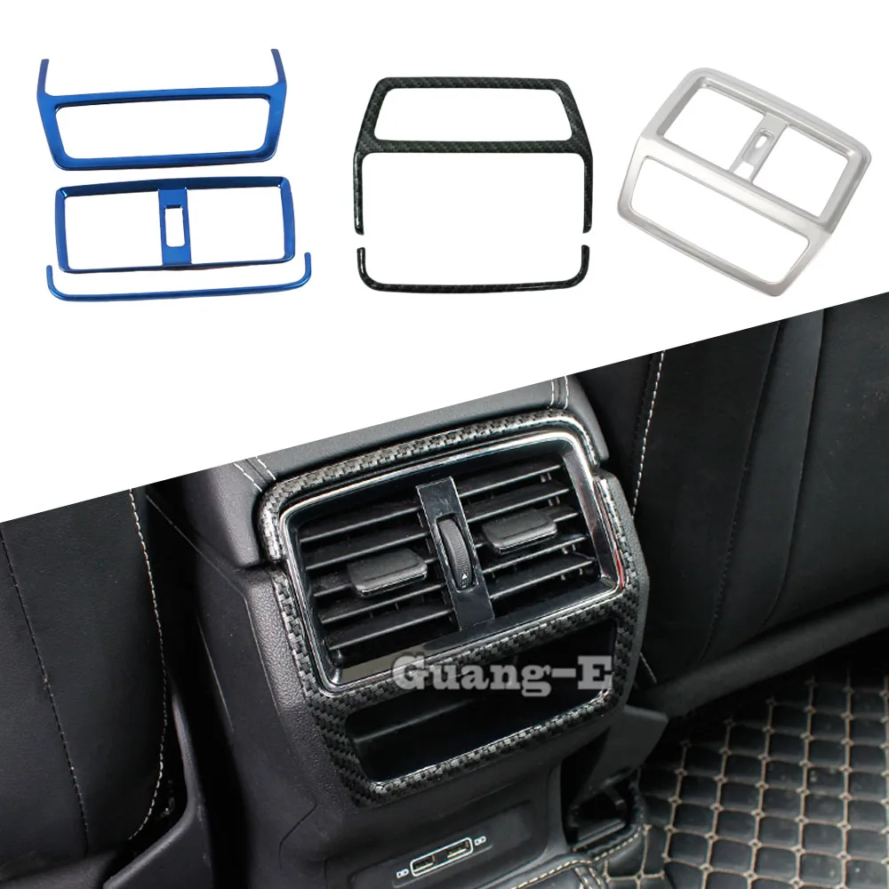 

Внутренняя отделка салона автомобиля для Skoda Kodiaq 2017, 2018, 2019, 2020, 2021, 2022, кондиционер заднего вида, вентиляционное отверстие, 2 шт.