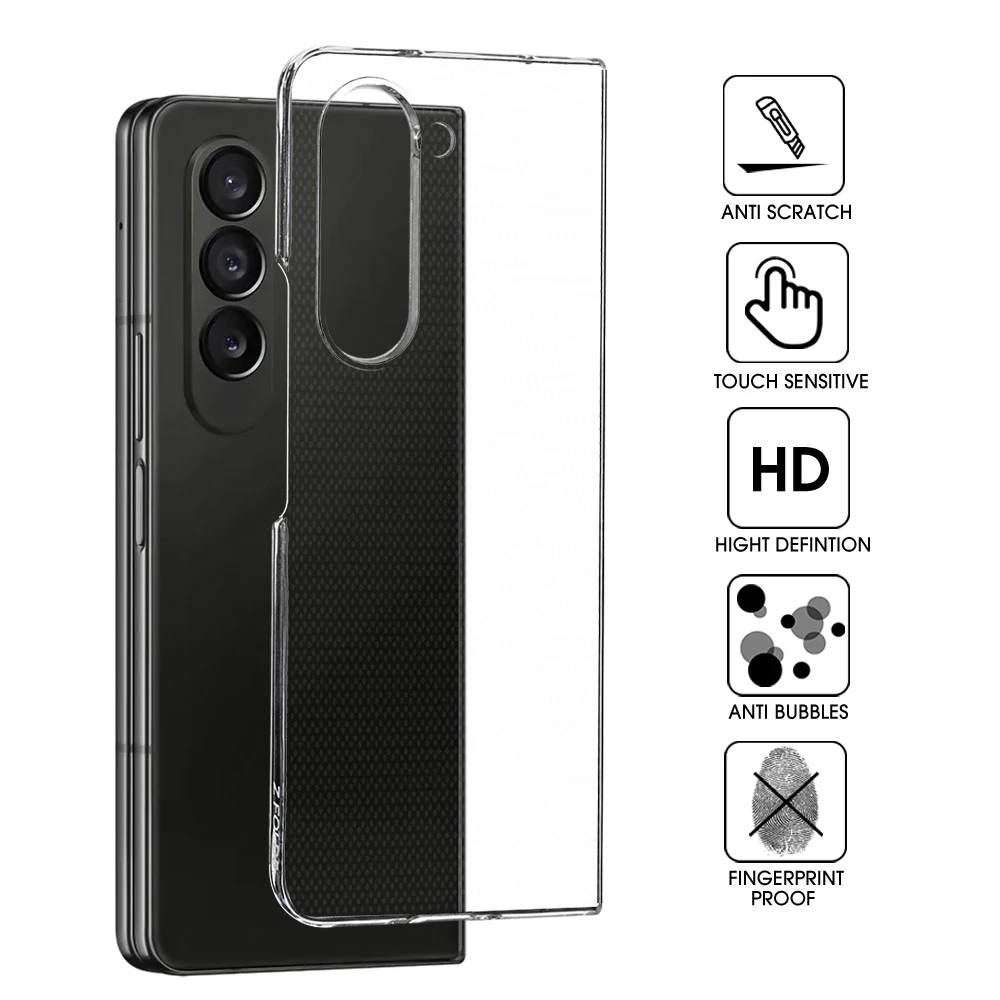 Coque téléphone transparente pour samsung galaxy z fold renforcée_voghion.com