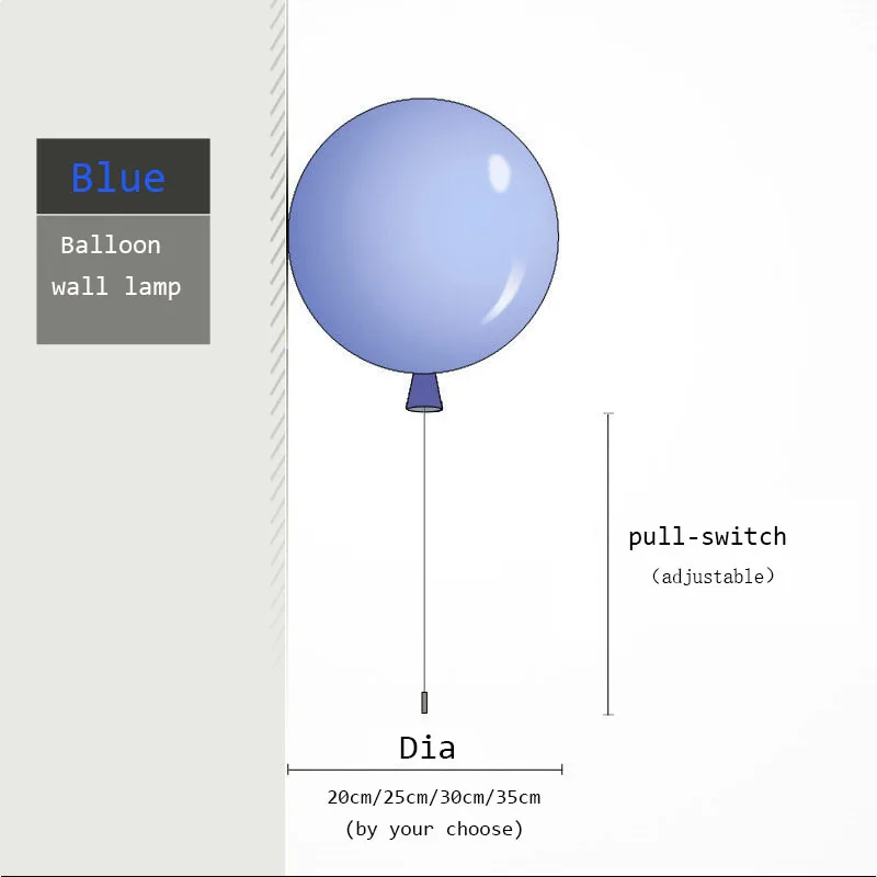blue wall lamp