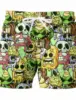 Men's Shorts Swim Trunks Summer Beach Elastic Waist Graphic Skull Breathable Quick Dry Short Casual Boho Hawaiian 4