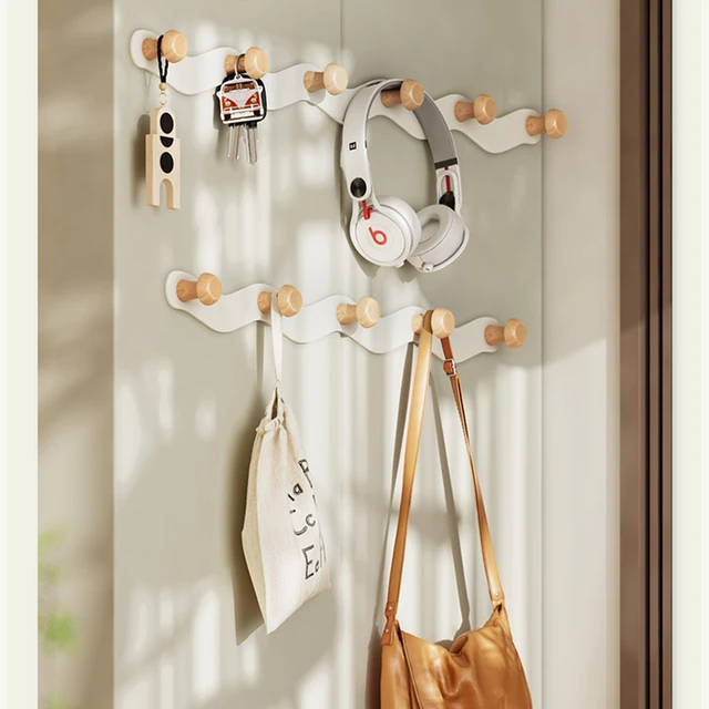 Nordic Living Room Decoration  Wall Coat Rack Hanging Coats - Wooden Coat  Hanger - Aliexpress