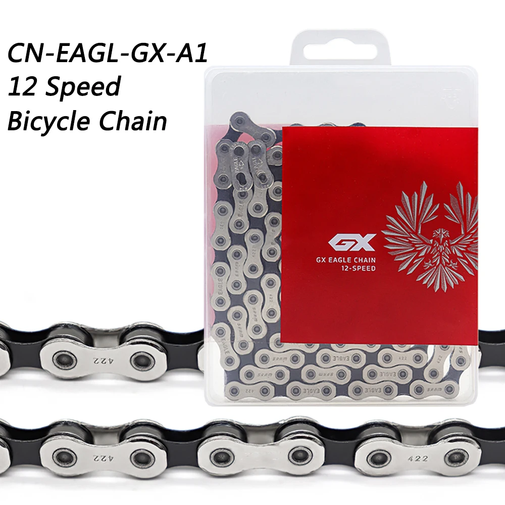 

Eagle GX Chain 12 Speed 126 Links Bicycle Chain 12V for MTB Road Bike with PowerLock Original Bike Parts