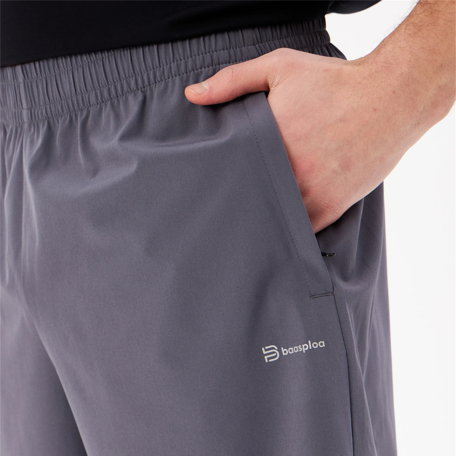 Sports Shorts Baasploa Men Quick-Drying Shorts Summer Soft Breathable Fitness Elastic Sport Shorts Male Casual Lace up Running Sweatpants