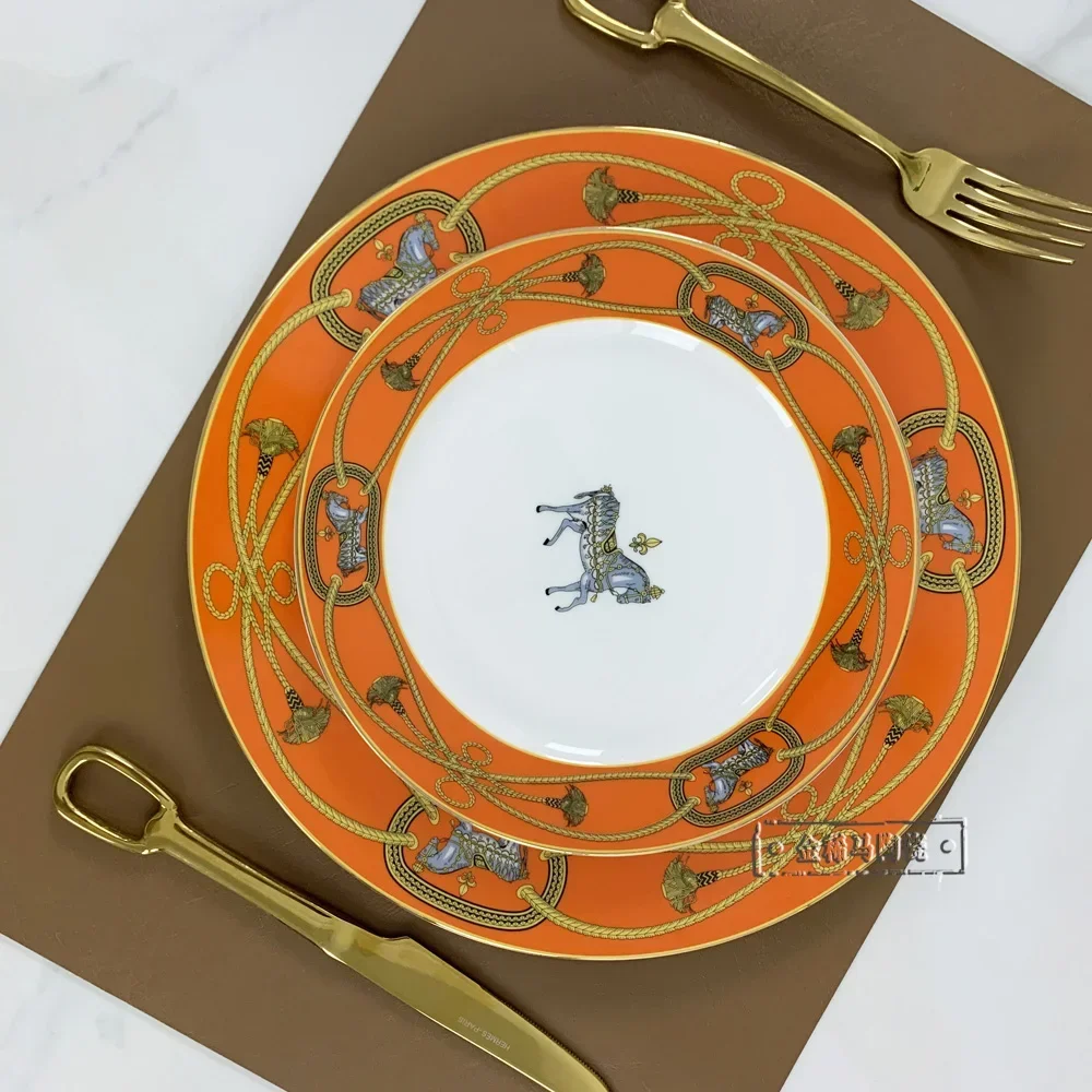 Dishes Plates Cake Dish Pastry Fruit Tray Steak Dinner Plates Bone China Porcelain Ceramic Tableware dining dish
