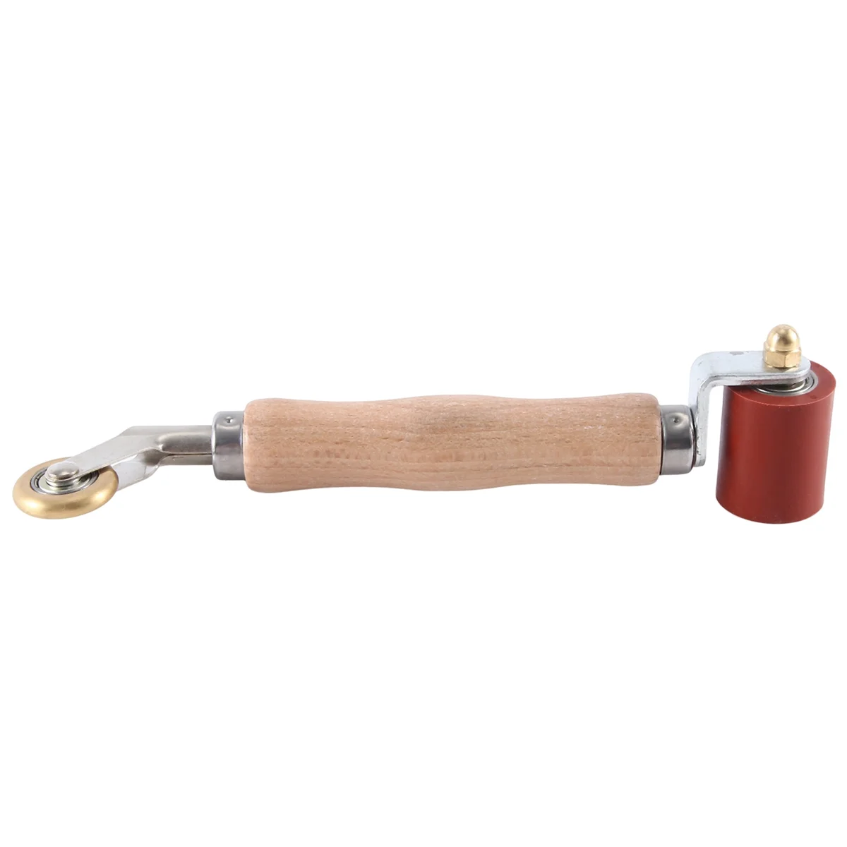 Seam Roller, 40mm Silicone Seam Roller With 6mm Brass Detail Penny Roller, for PVC/EPDM Single Ply Roofing Tape A