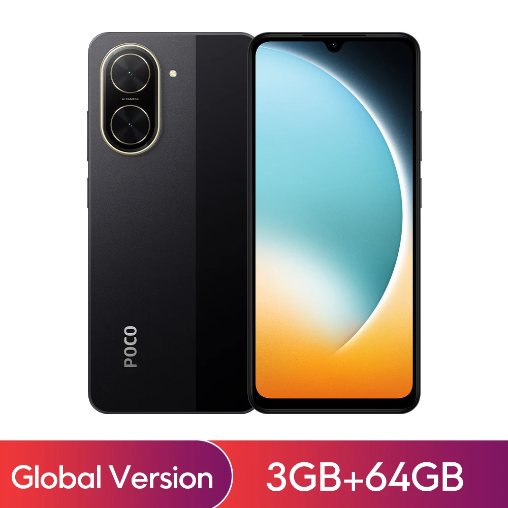 POCO C71 ブラック 2セット New) Xiaomi POCO C71 4GB+128GB BLACK Dual SIM Unlocked Android