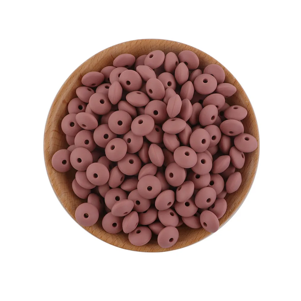 Silicone Lentil Spacer Beads for DIY Accessories (12mm, Multiple Quantities Available)
