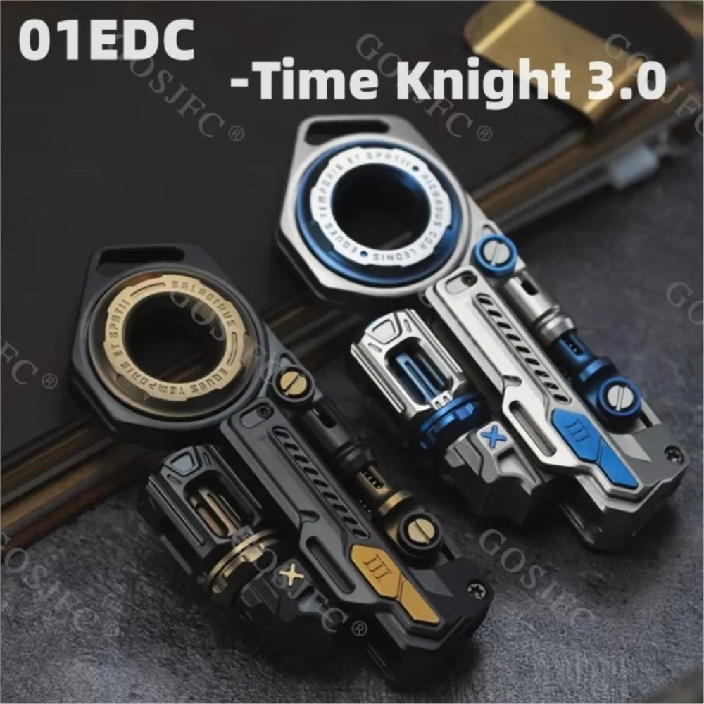 STOCK 01EDC 타임 나이트 3.0 피젯 토이 성인용 스트레스 해소 장난감 티타늄 푸시 슬라이더 불안 해소 기기 오리지널 디자인