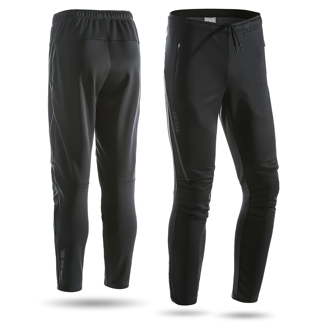 CATENA Winter Cycling Pants Warm Thermal Fleece Cycling Trousers Windproof Riding Bicycle MTB Road Bike Running Hiking Fishing