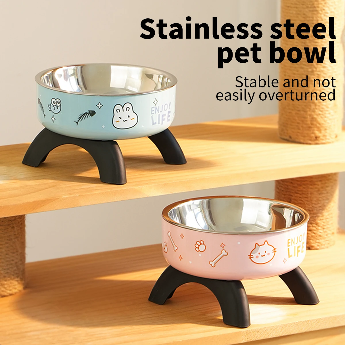 Elevated Stainless Steel Pet Bowl