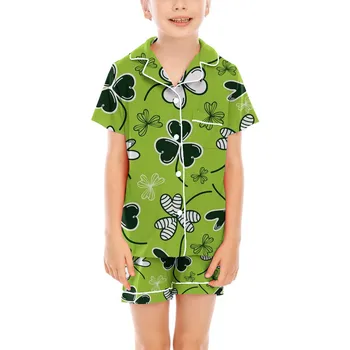 Children's Short-sleeved Shirt Suit 2025 Summer New Fashion Boys Short-sleeved Cotton Printing Girls T-shirt Children's Clothing 2