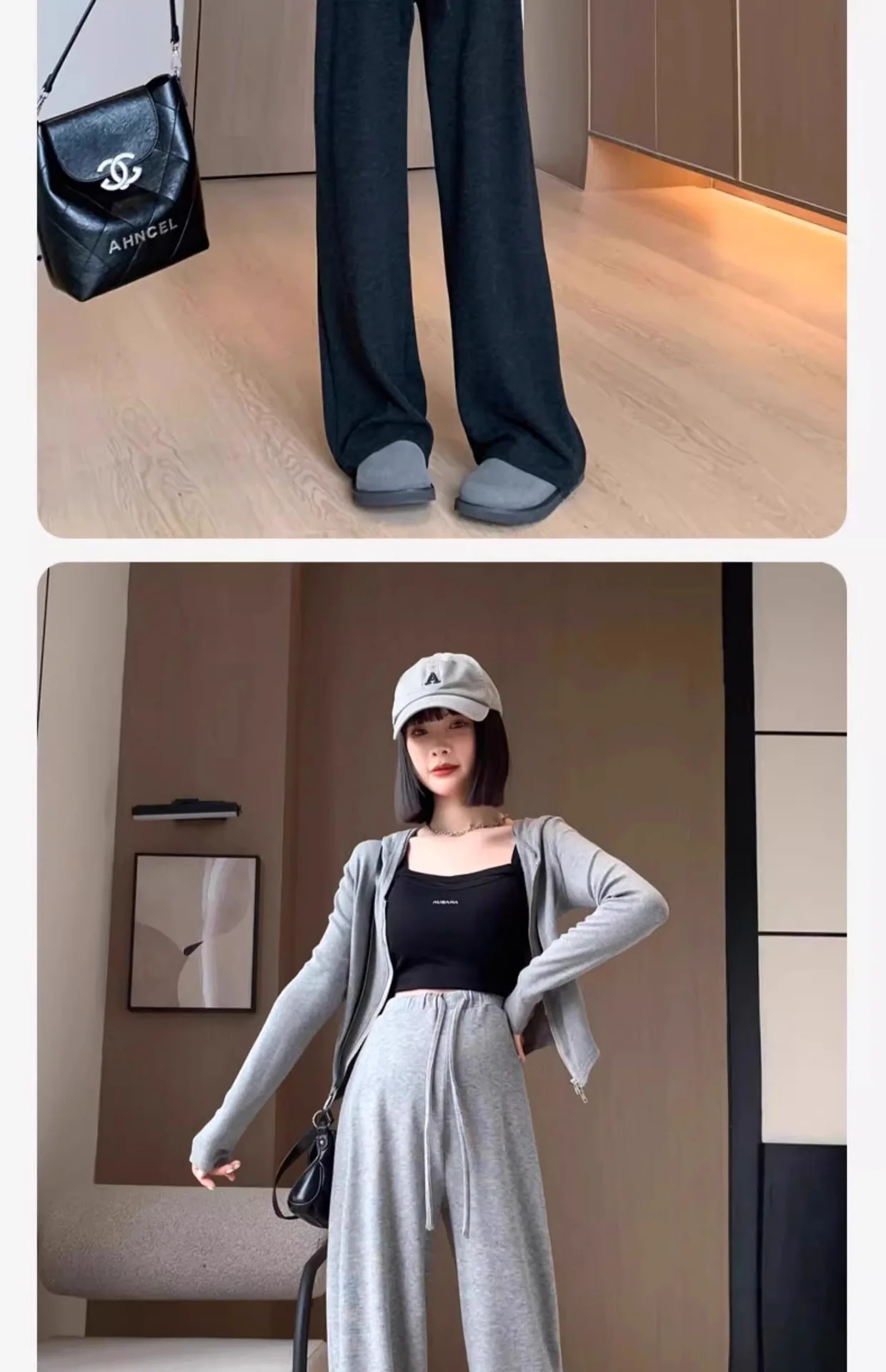 Umstandshosen Frühlings- und Herbstmodelle Hosen mit weitem Bein ohne Babykleidung Umstands-Freizeithosen Große Klebreishosen – Detail 32
