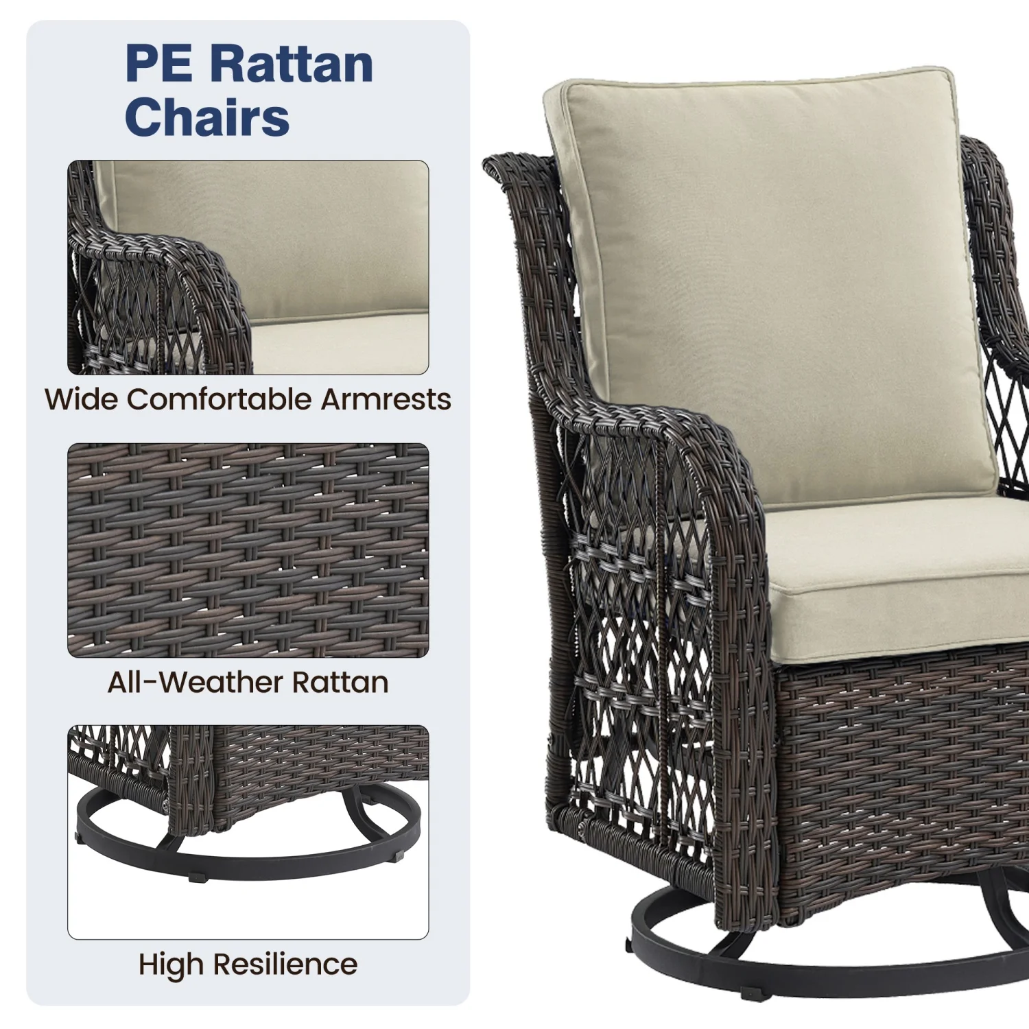 HiMISS outdoor bistro set image 8