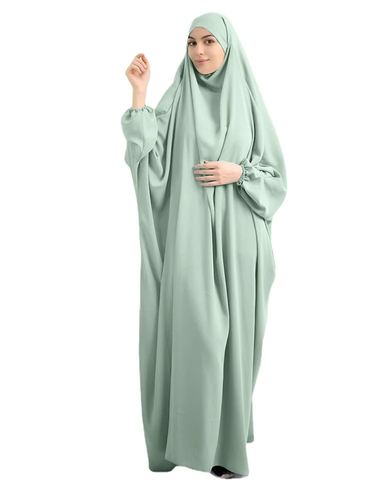 

10 Colors One Piece Ramadan Muslim Prayer Hijab Garment Women Hooded Abaya Full Cover Long Sleeve Dress Islam Dubai Modest Robe