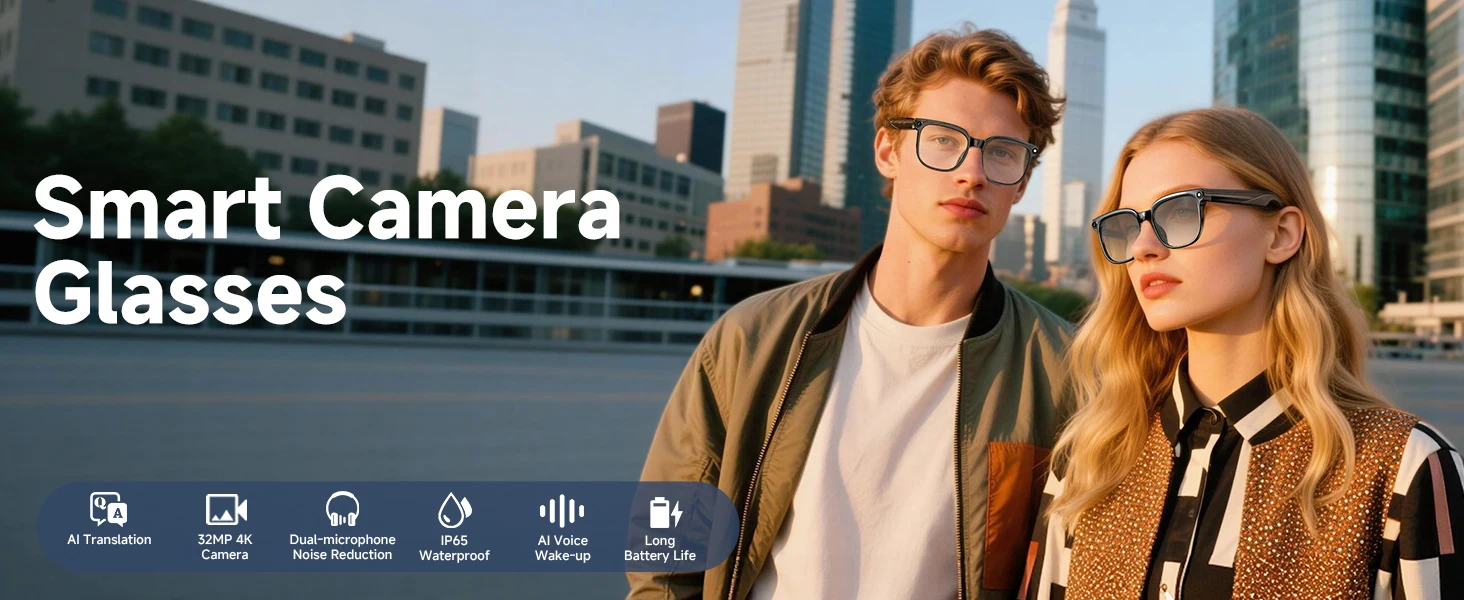 Smart Brille Mit Ki Sprachübersetzung Und Videoaufnahmefunktion_voghion.com